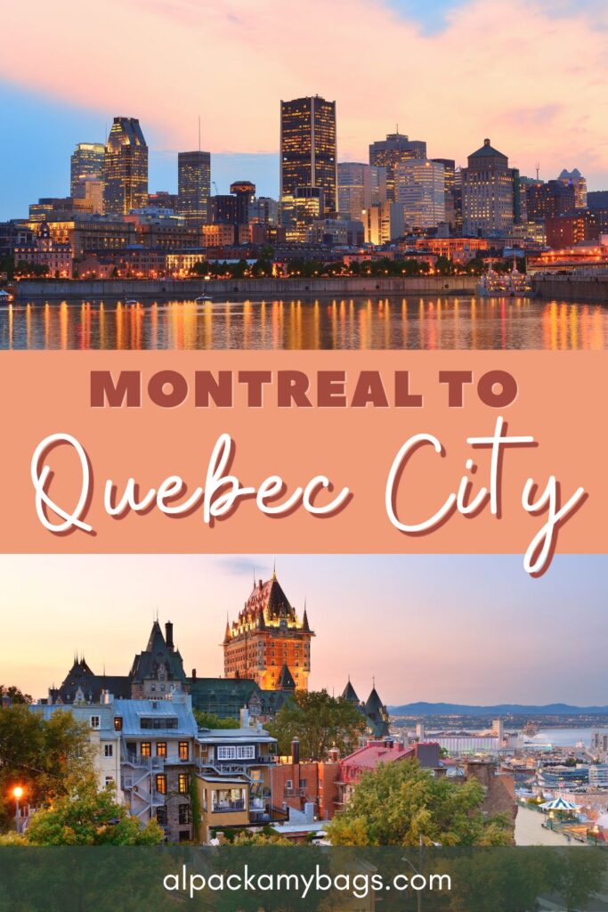 Montreal to Quebec City Pin