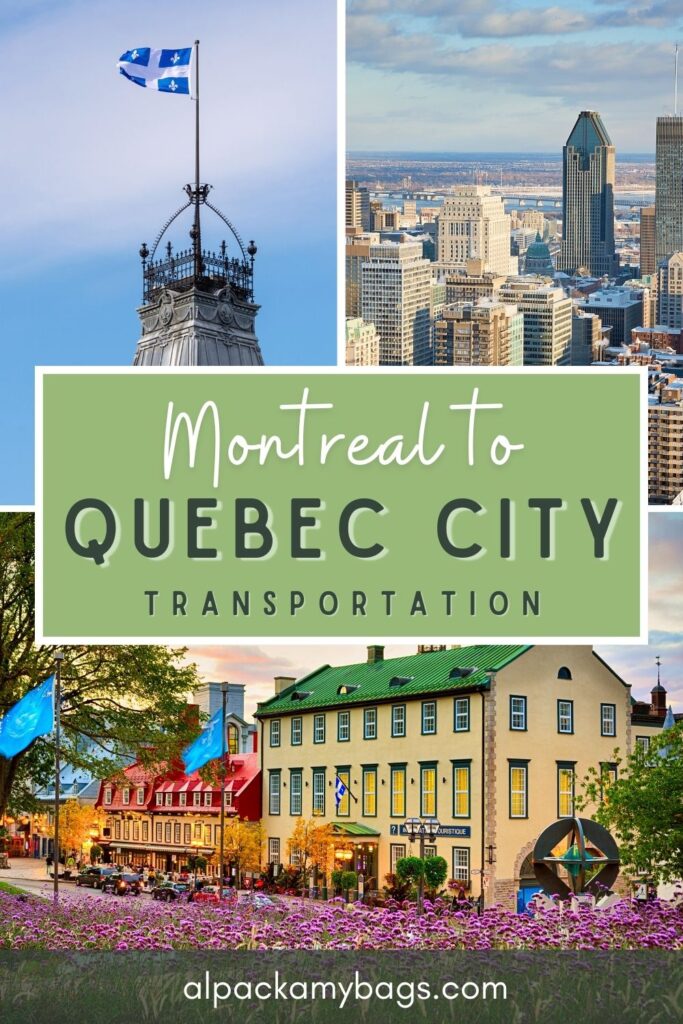 Montreal to Quebec City Pin