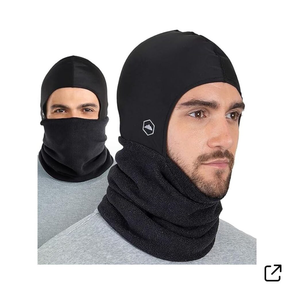Belaclava face and neck cover for skiing