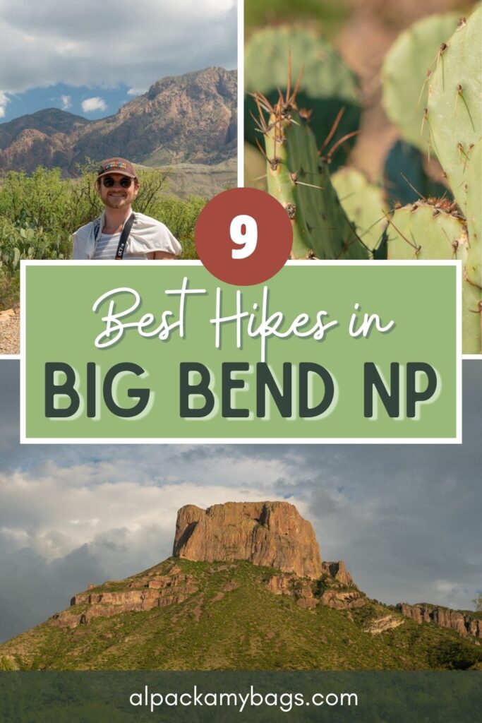 best hikes in big bend national park pin