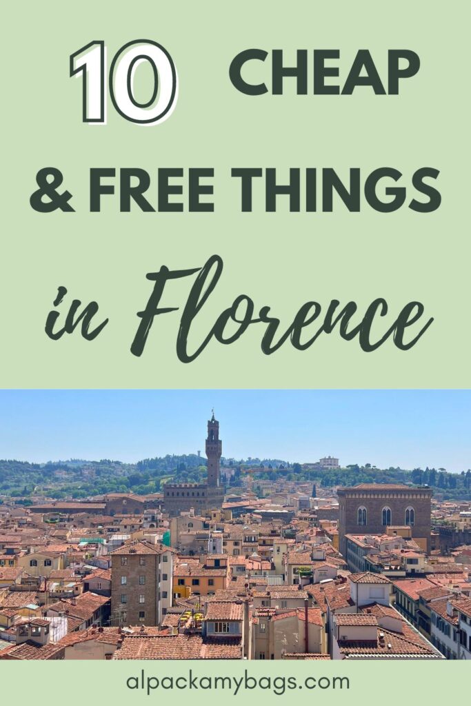 Cheap Things to Do in Florence Pin