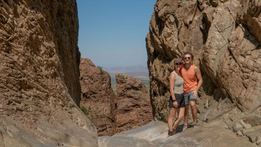 Couple in The Window Trail Big Bend National Park