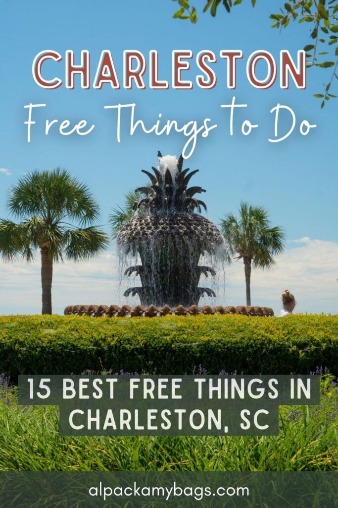 Free Things to Do in Charleston Pin