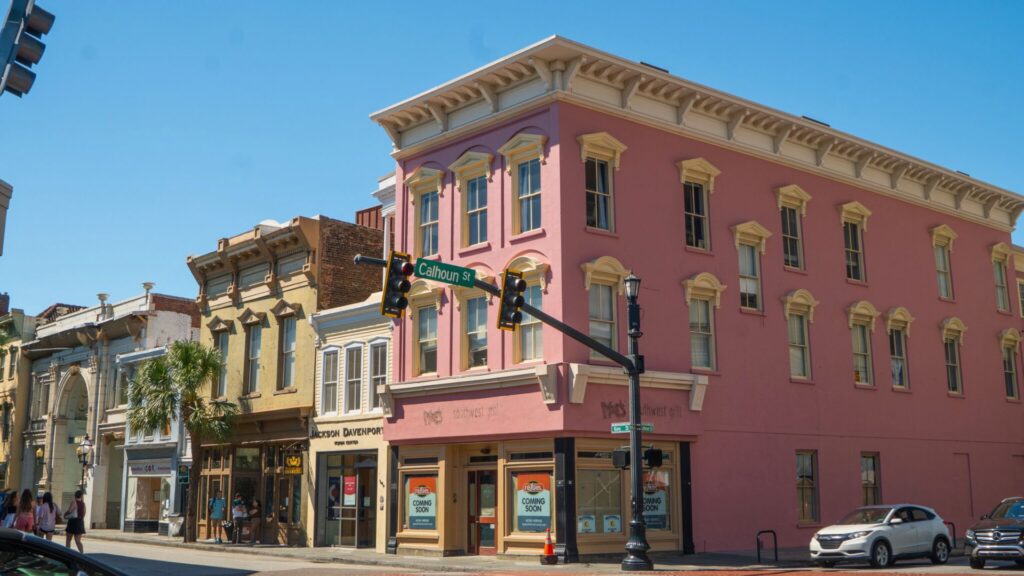 Buildings on King Street in Charleston South Carolina