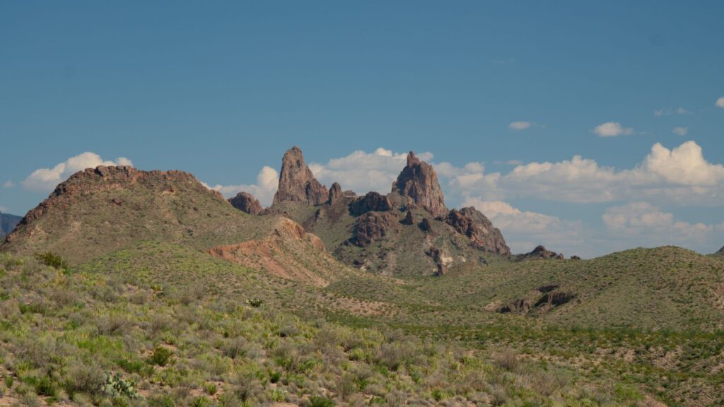 Mule Ears mountains in Big Bend National Park