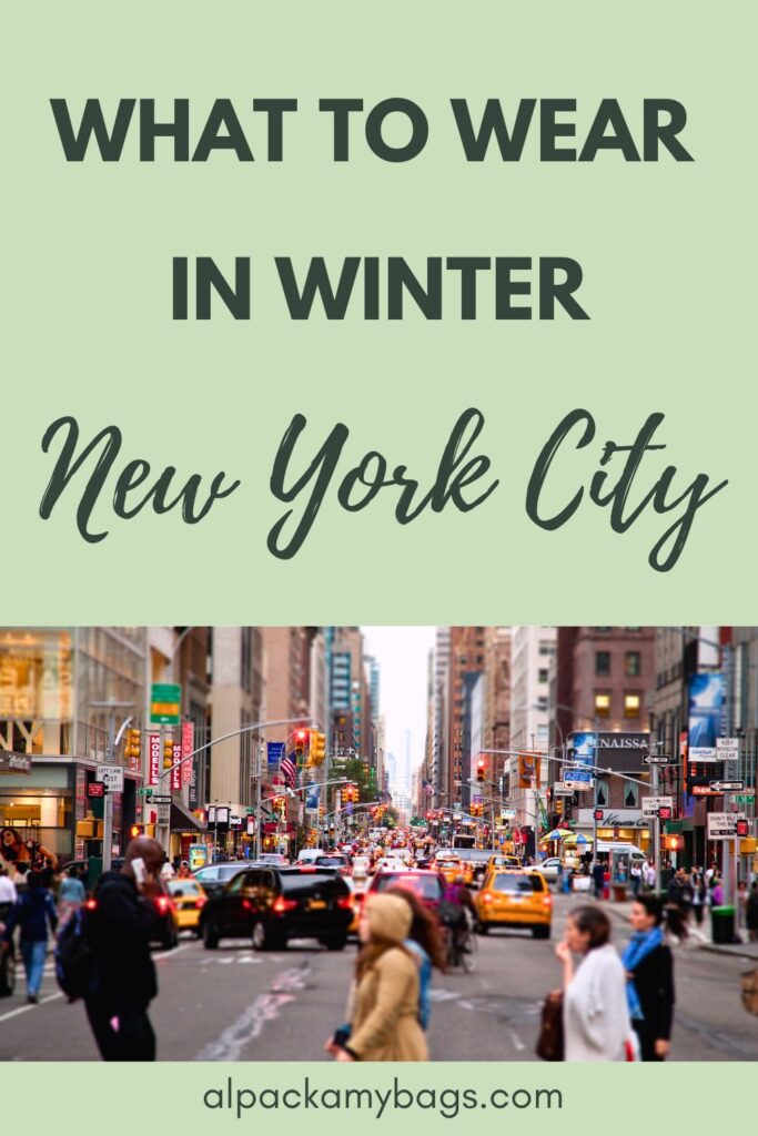 New York Winter Packing List pin