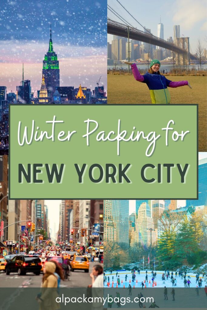 New York Winter Packing List pin