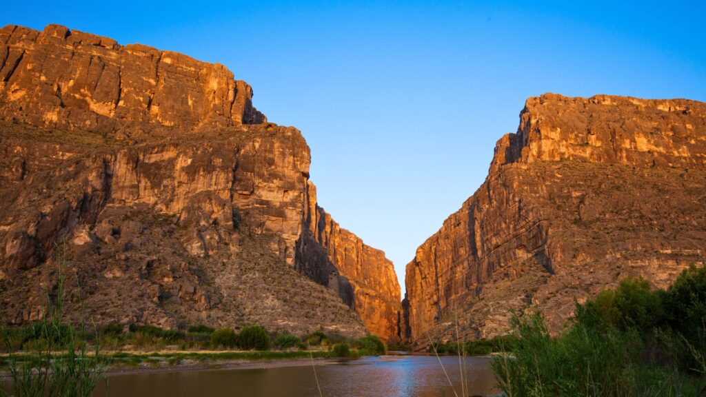 Santa Elena Canyon at Sunset Big Bend National Park