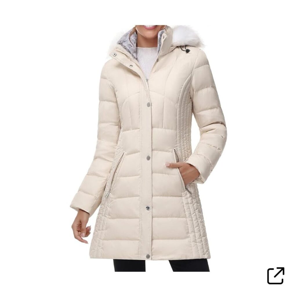 Womens Winter Coat White