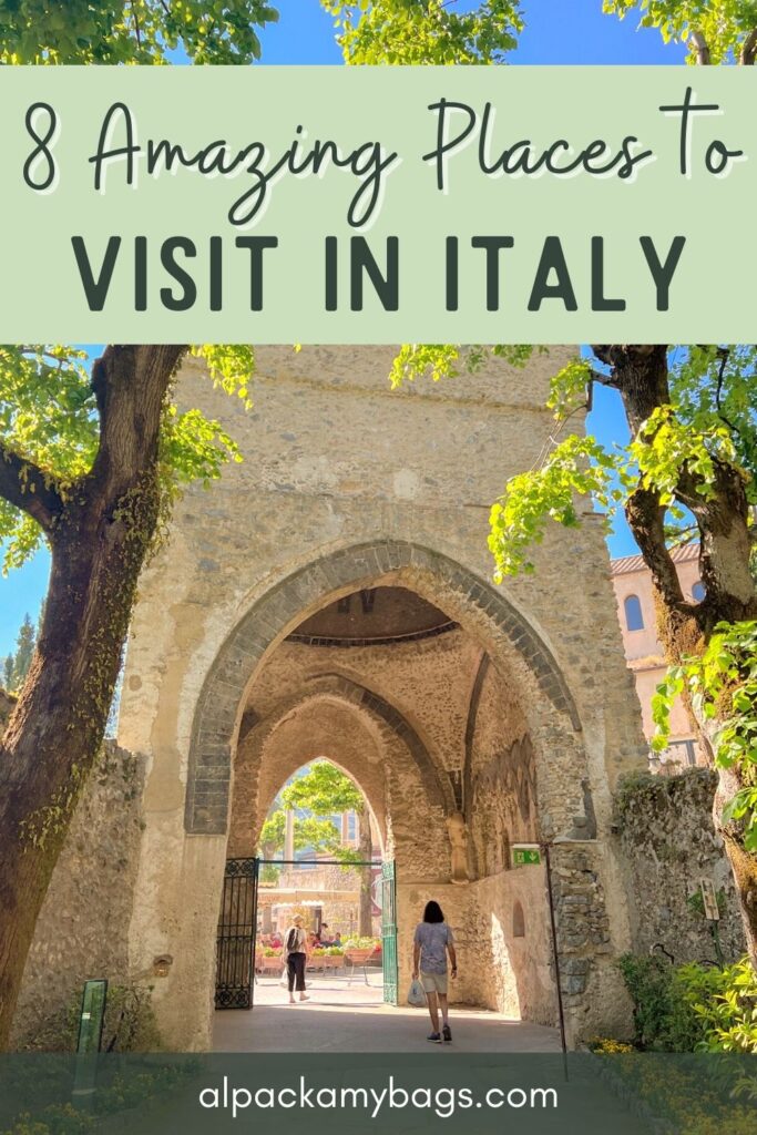 best places to visit in italy pin