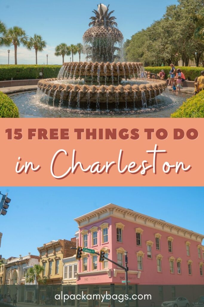 Free Things to Do in Charleston Pin