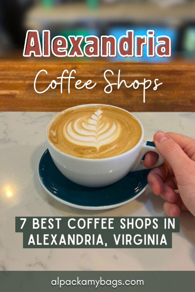 Best Coffee Shops in Alexandria Virginia Pin Cover