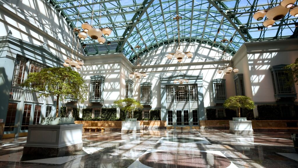 Inside Harold Washington Library in Chicago