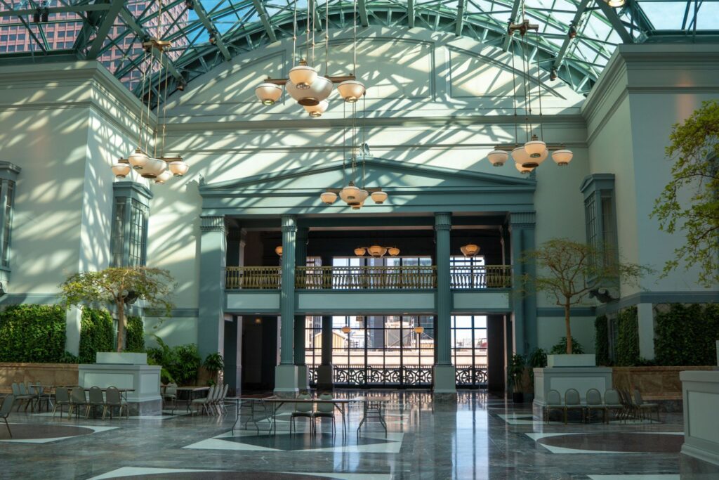 Harold Washington Library Atrium in Chicago