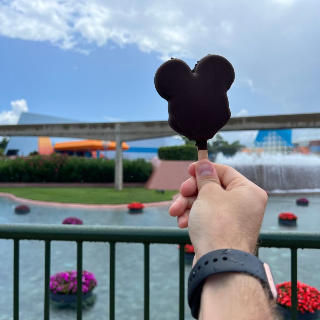 Mickey Mouse Ice Cream in Epcot