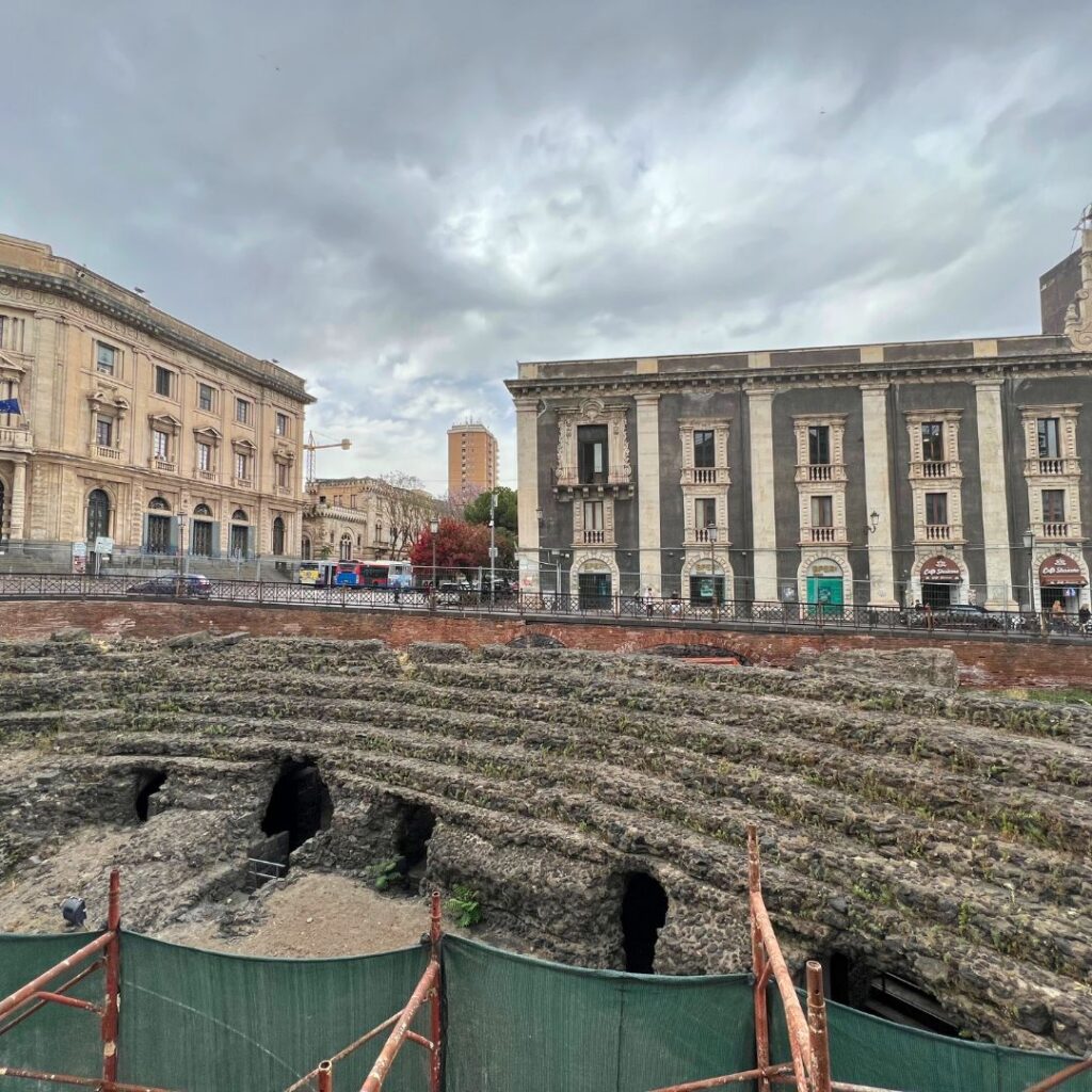 Piazza Stesicoro in Catania Sicily