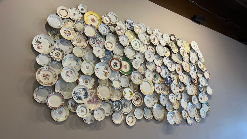 Plate Wall in Buzz Bakeshop, Alexandria VA