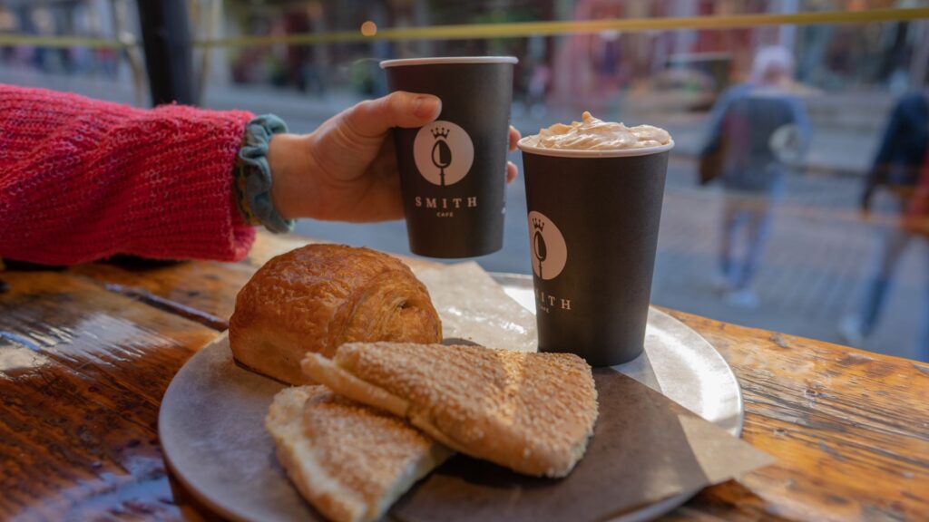 Quebec Foods to Try (Lattes and Pastries pictured)