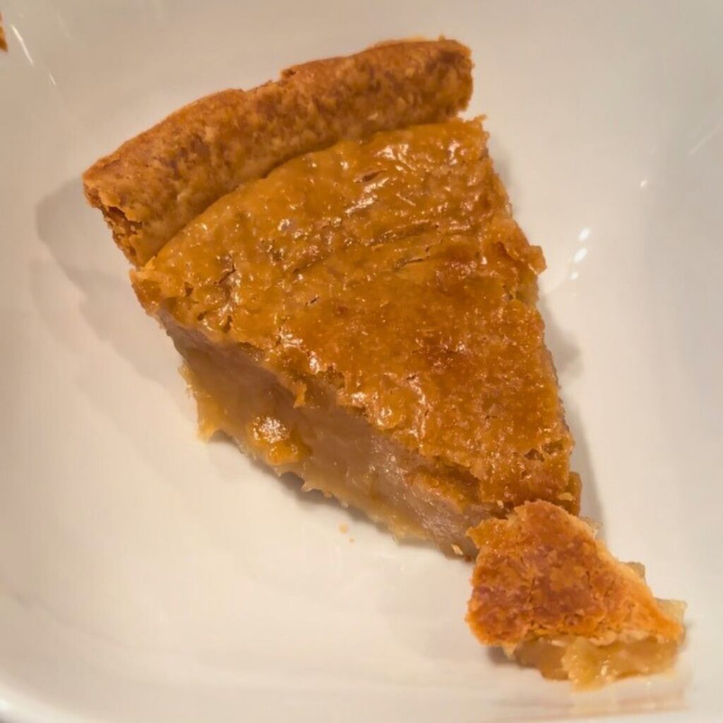 Quebec Sugar Pie Slice