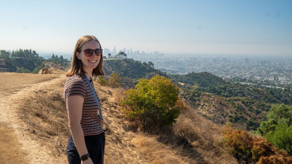 Woman hiking in Los Angeles