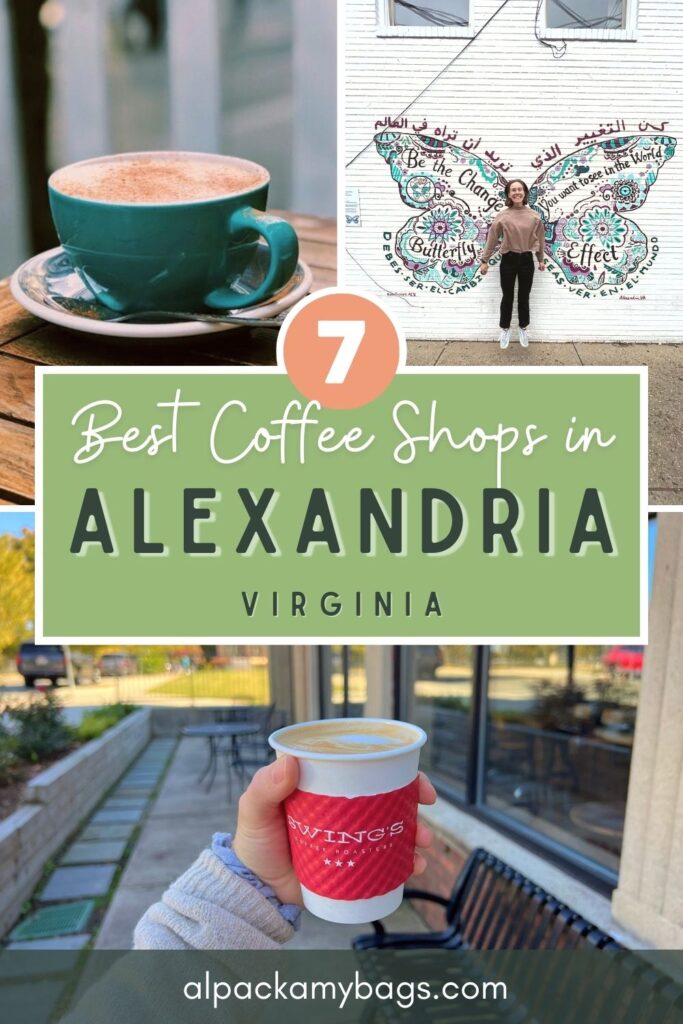 Best Coffee Shops in Alexandria Virginia Pin Cover