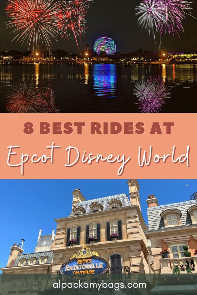 Best Rides at Epcot Disney World Pin