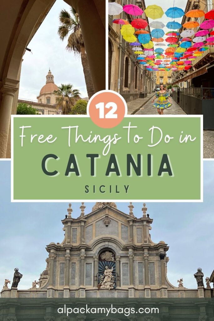 Free Things to Do in Catania Pinterest Cover