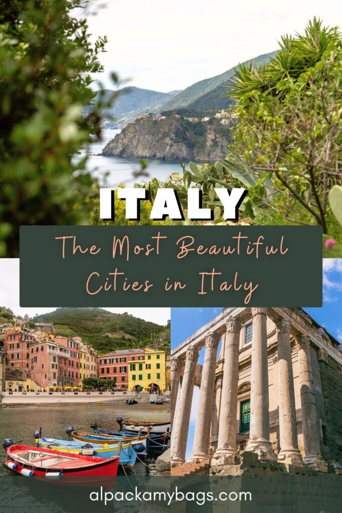 Most Beautiful Cities in Italy Pinterest Cover