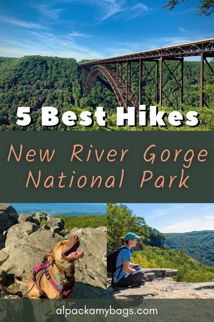 Hiking New River Gorge Pinterest Cover