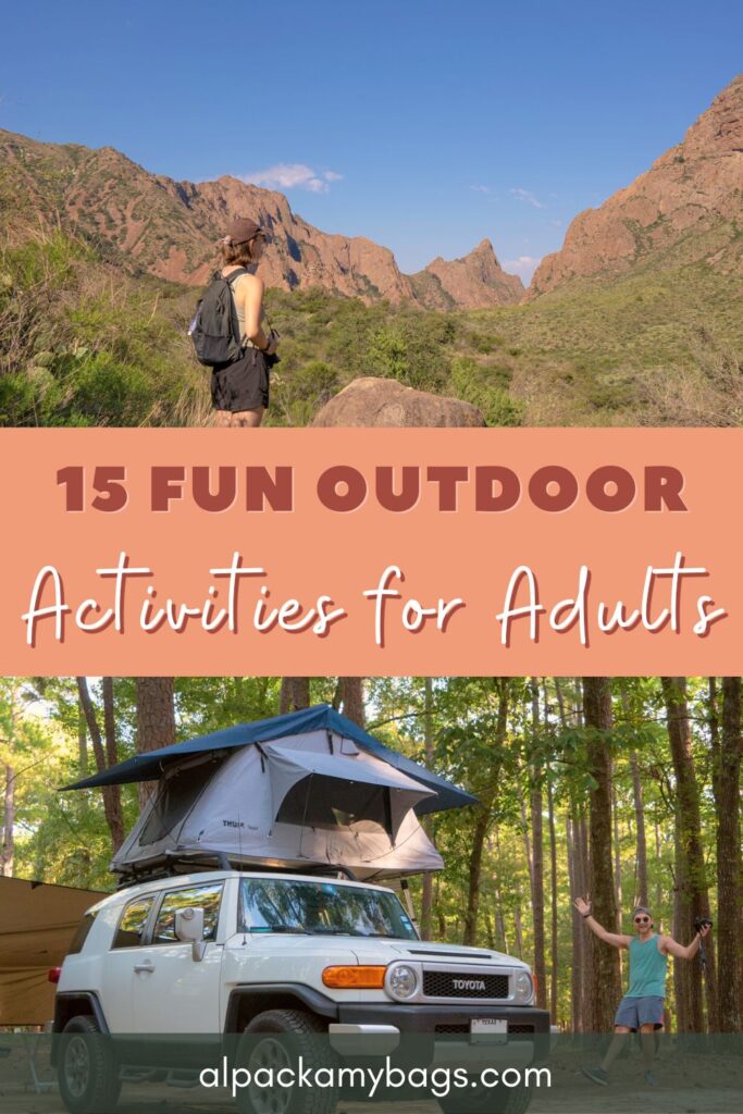 Outdoor Activities for Adults Pin