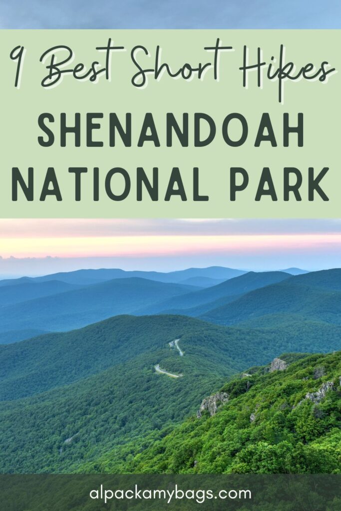 Best Hikes in Shenandoah National Park Pin Cover