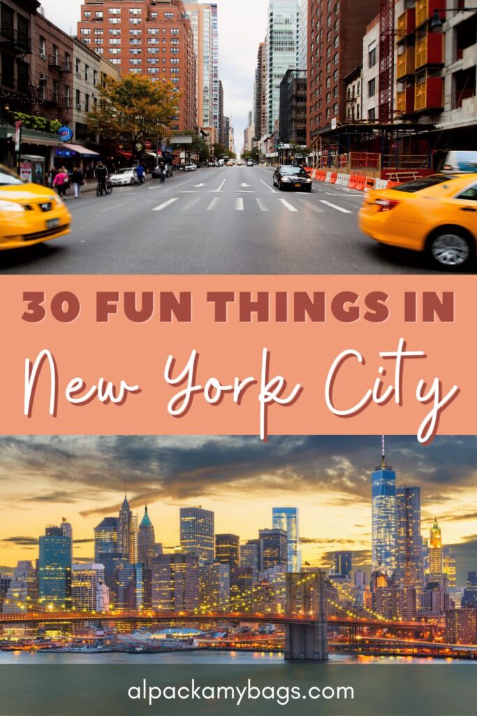 Fun Things to Do in NYC Pinterest Cover