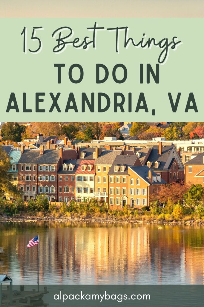 Best Things to Do in Alexandria Virginia Pin Cover