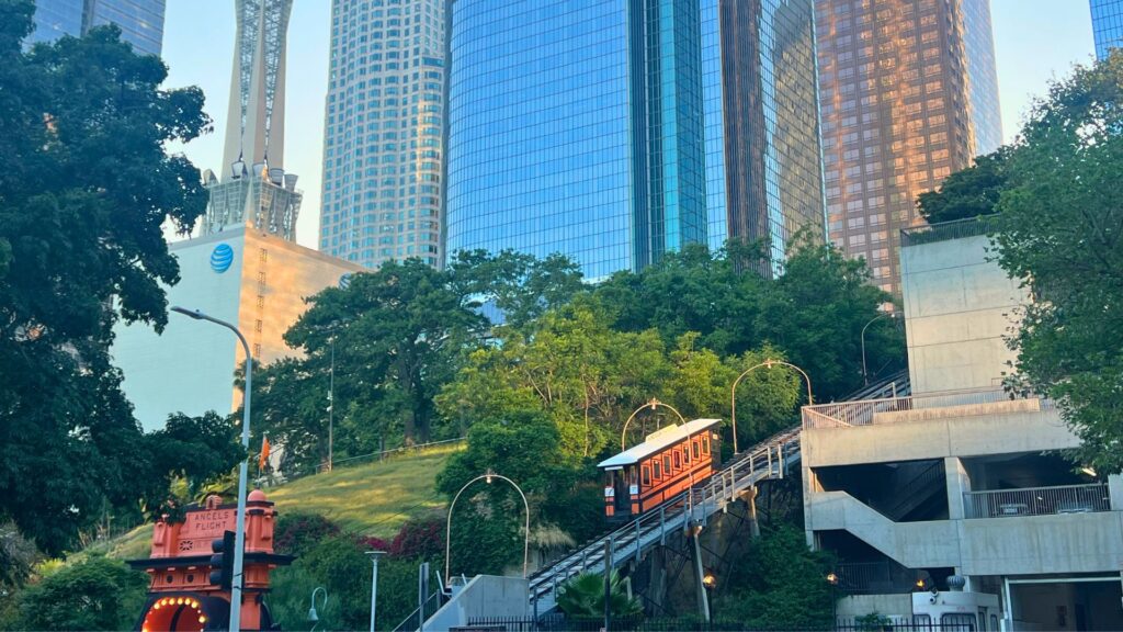 Angel's Flight Railway in Los Angeles LA