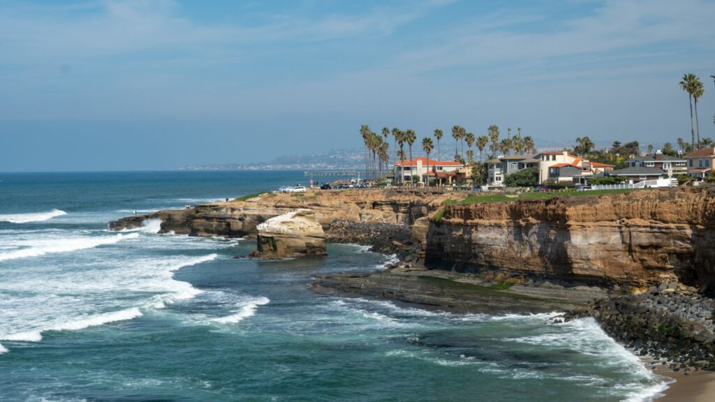 Coast of San Diego on a sunny day