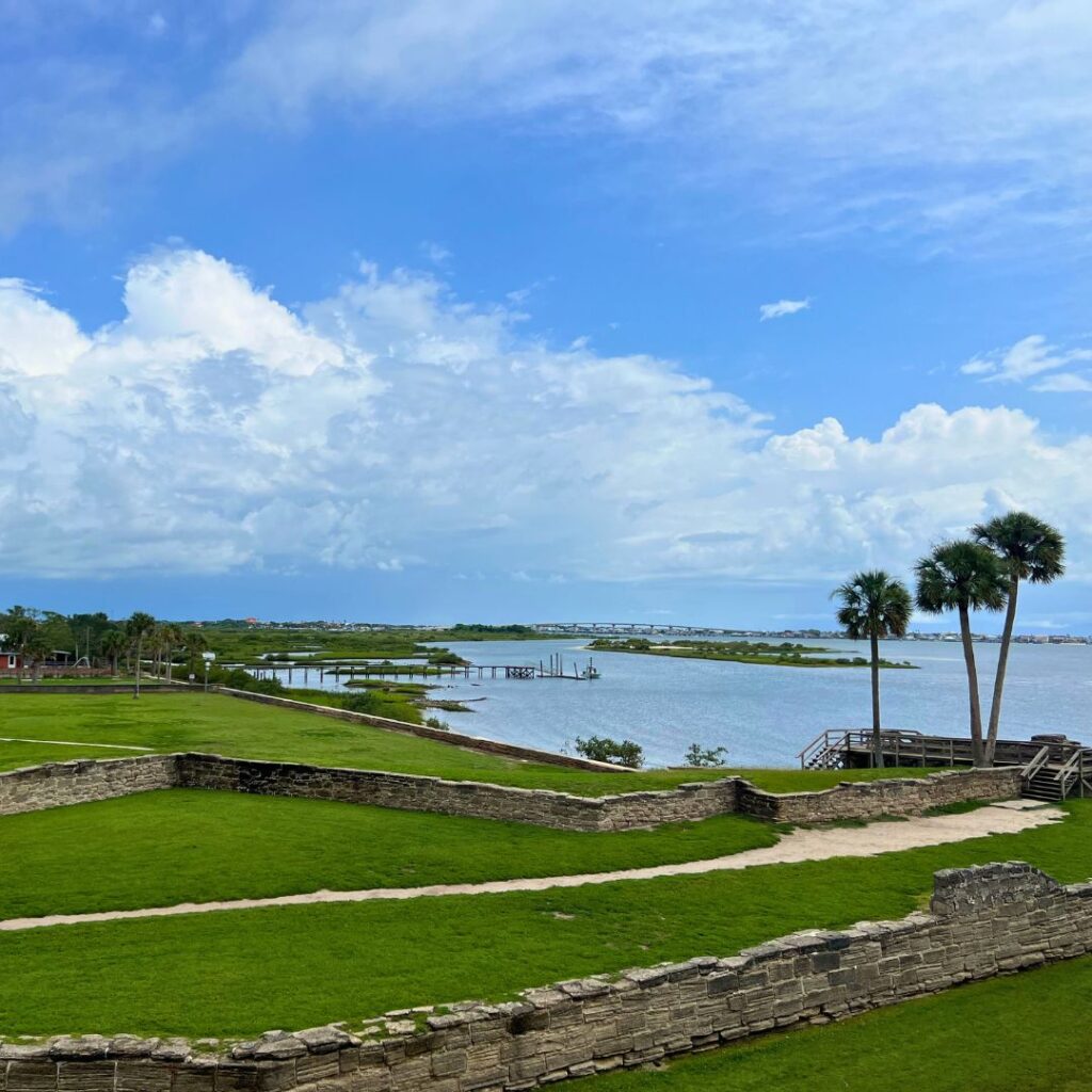 Castillo de San Marcos National Monument on the Coast of St Augustine