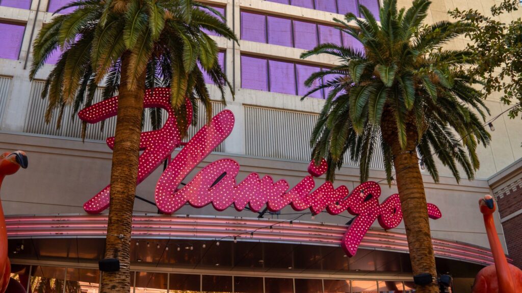 Flamingo Hotel Neon Sign in Las Vegas