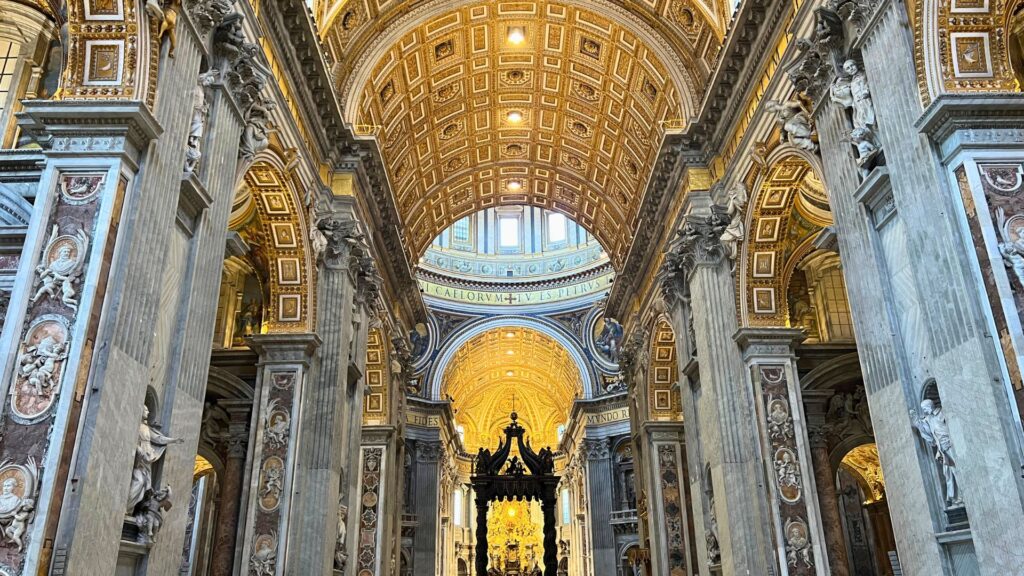 Inside St Peter's Basilica - Fun Facts About Rome