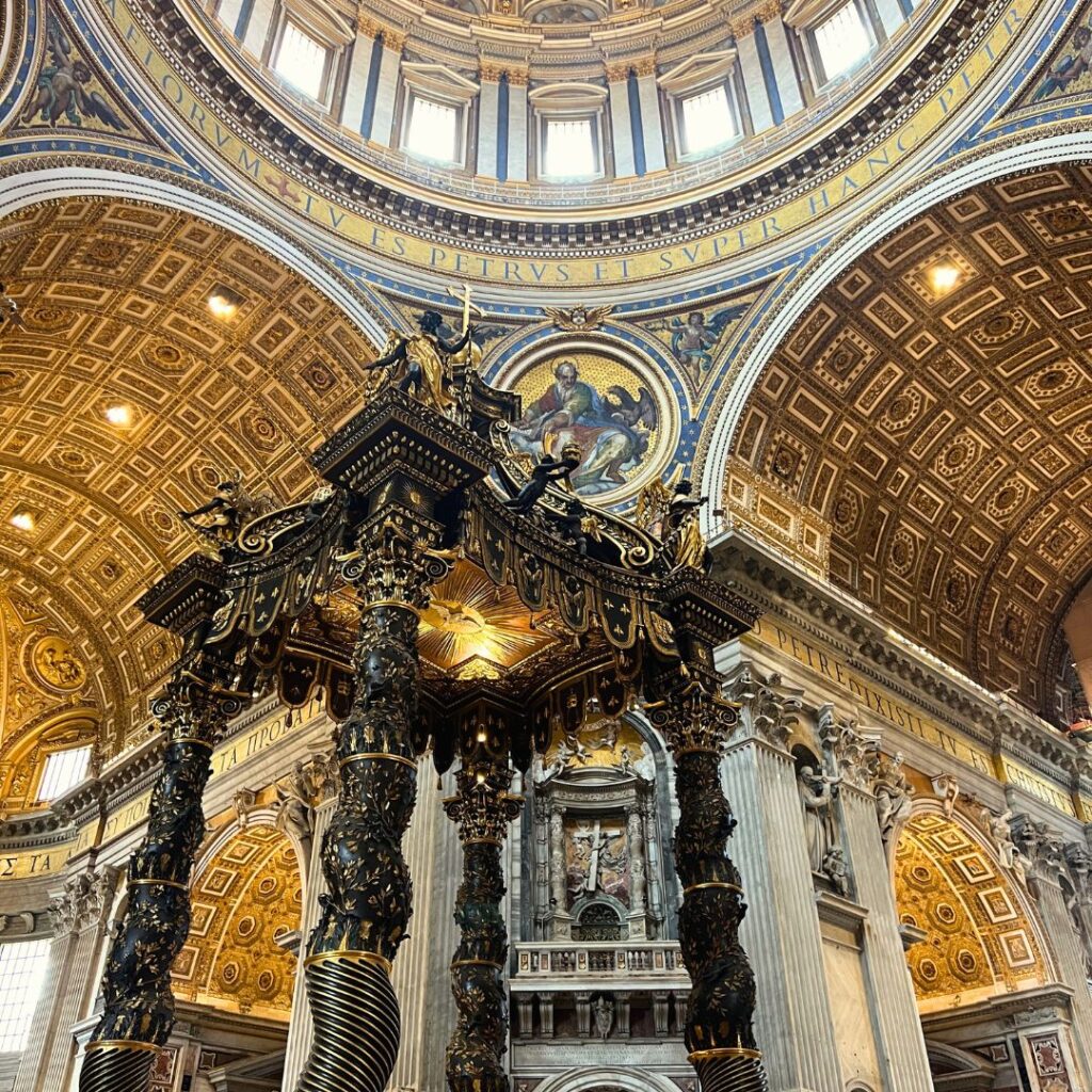 Inside St Peters Basilica Vatican City Italy