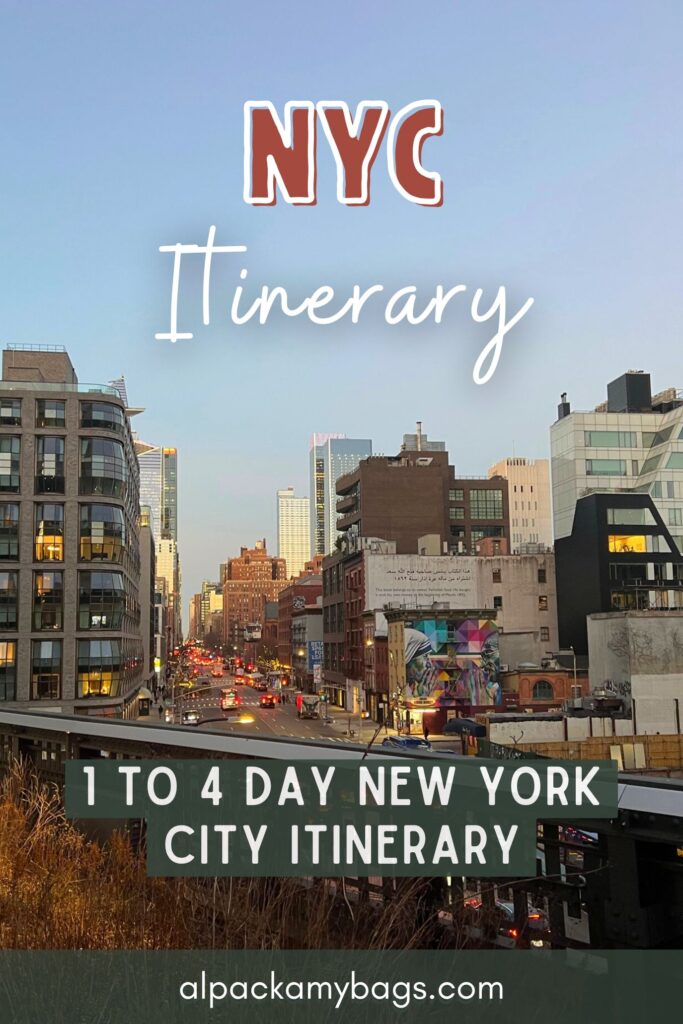 New York City Itinerary Pin Cover