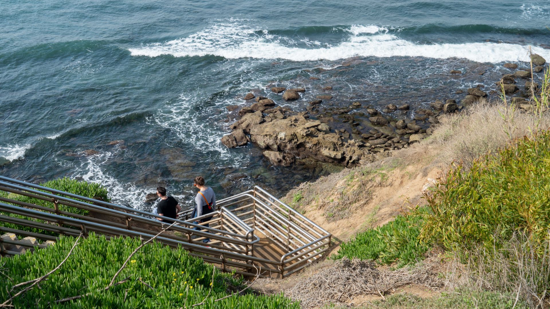 Stairs to Sunset Beach San Diego