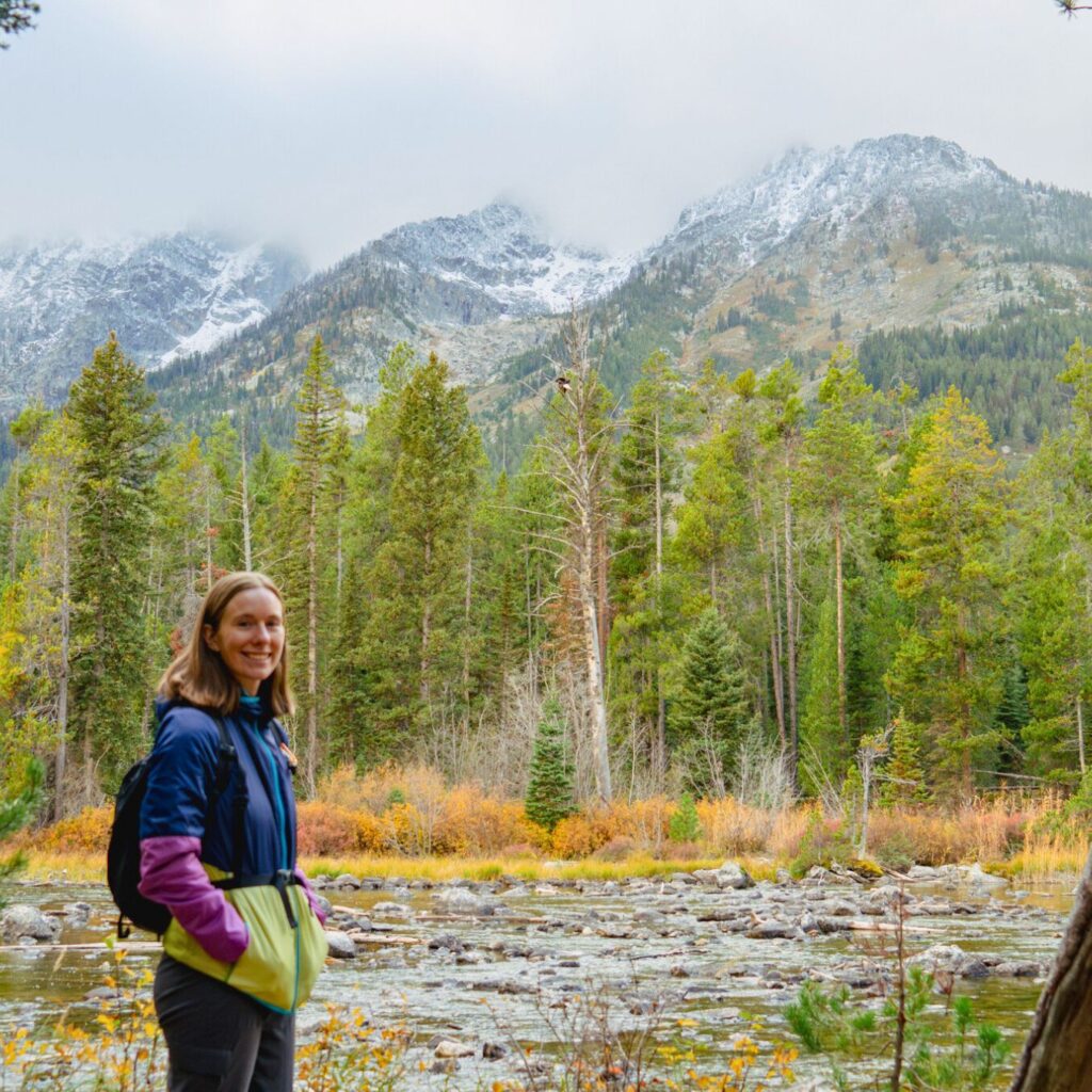 Standing by the river in Grand Teton (me)