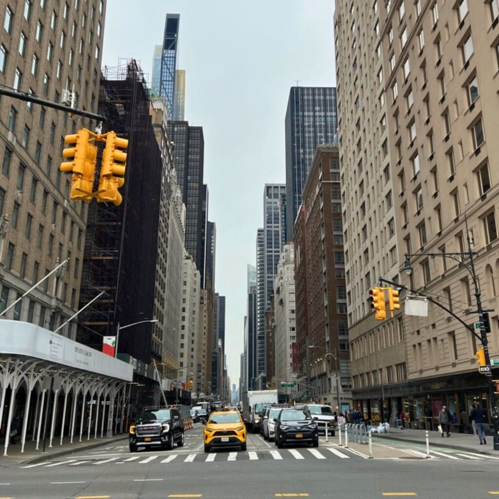 Street in Manhattan New York City NYC