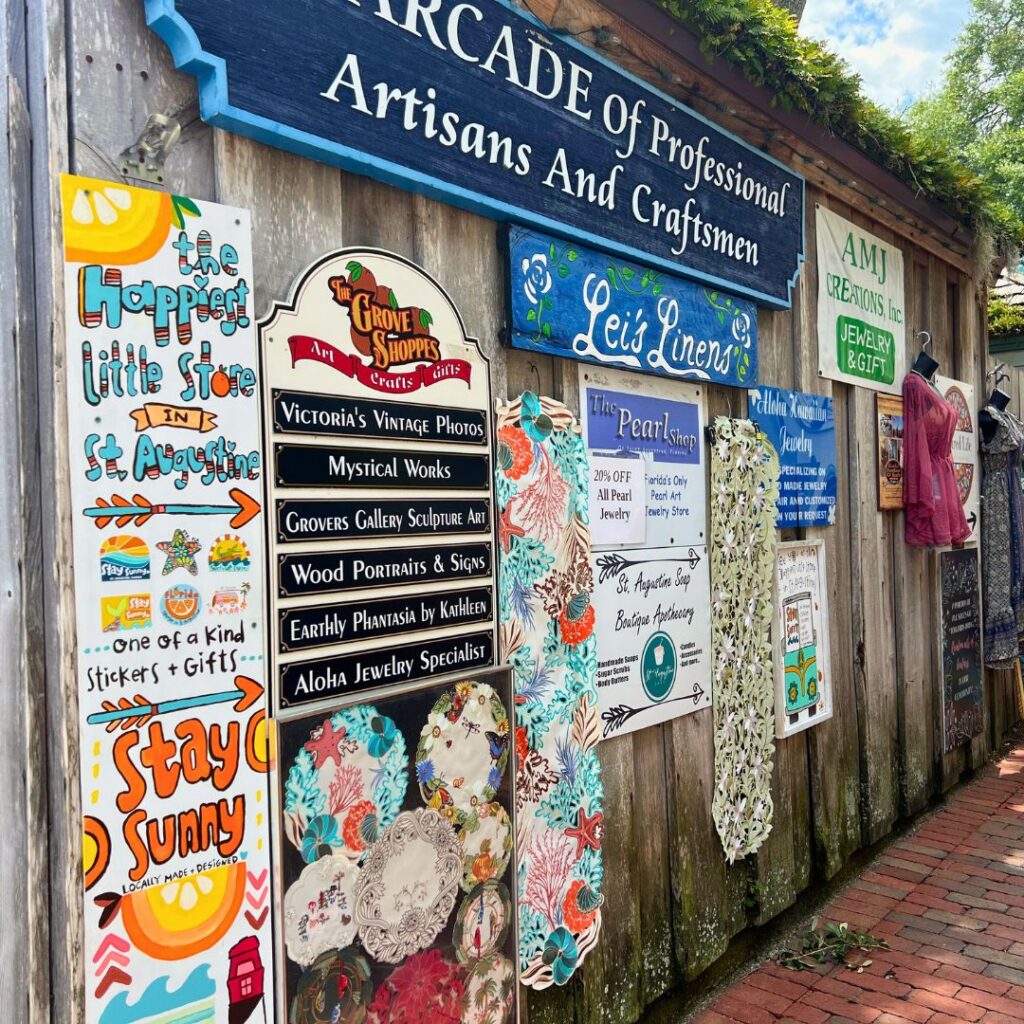 Street signs in Downtown St Augustine