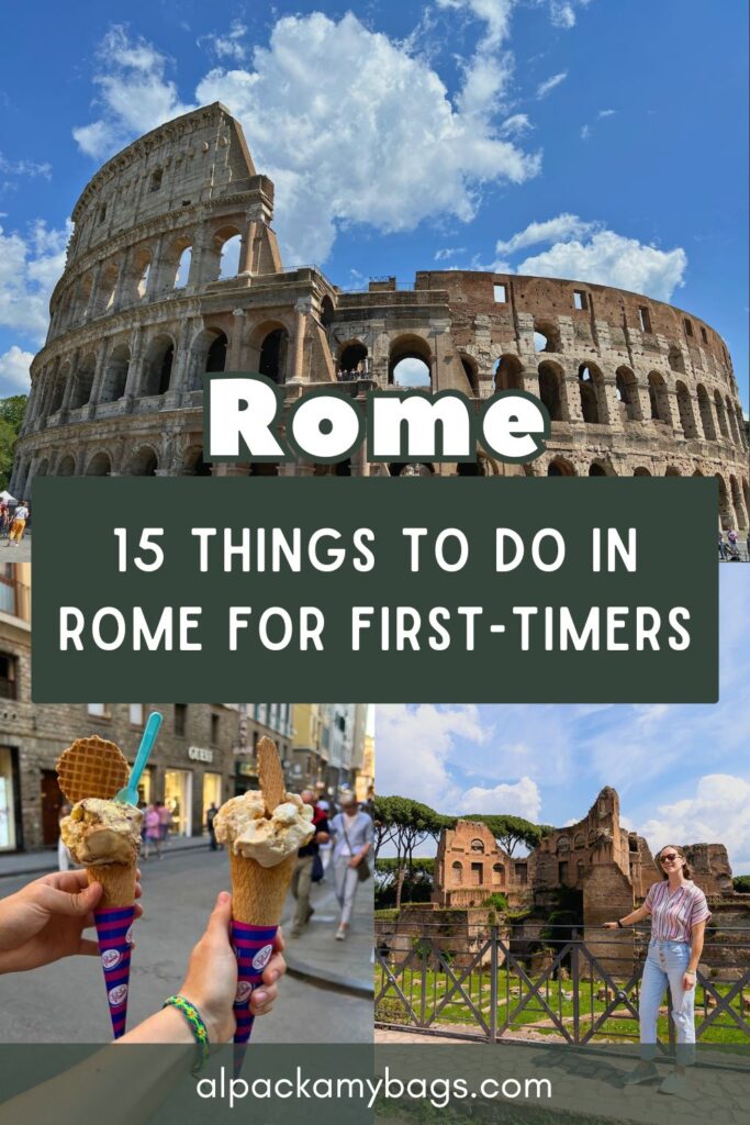 Things to Do in Rome Pinterest Cover