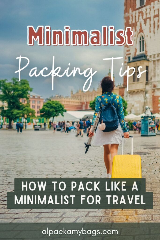 Tips for Minimalist Packing Pinterest Cover