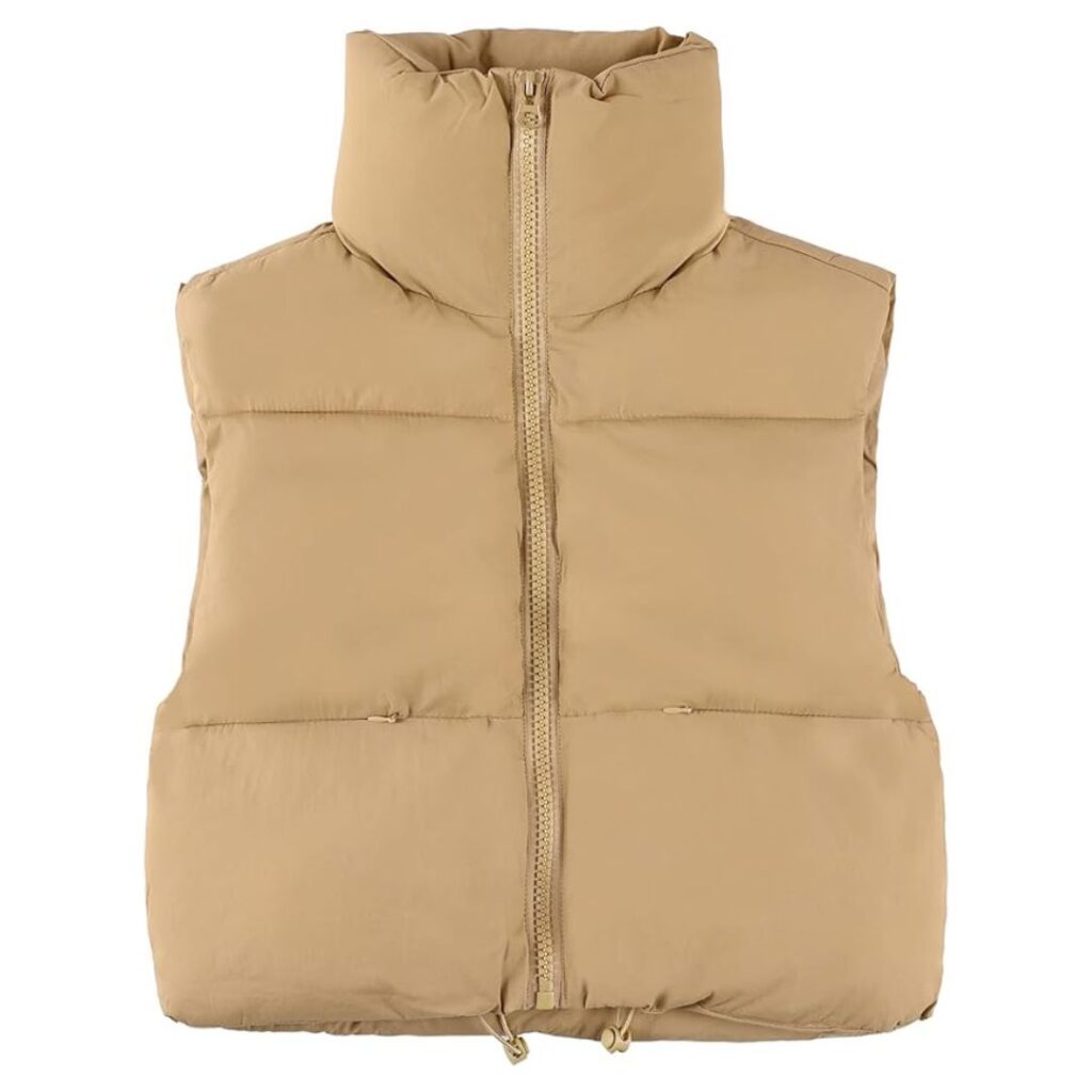 UANEO Cropped Puffer Vest Women