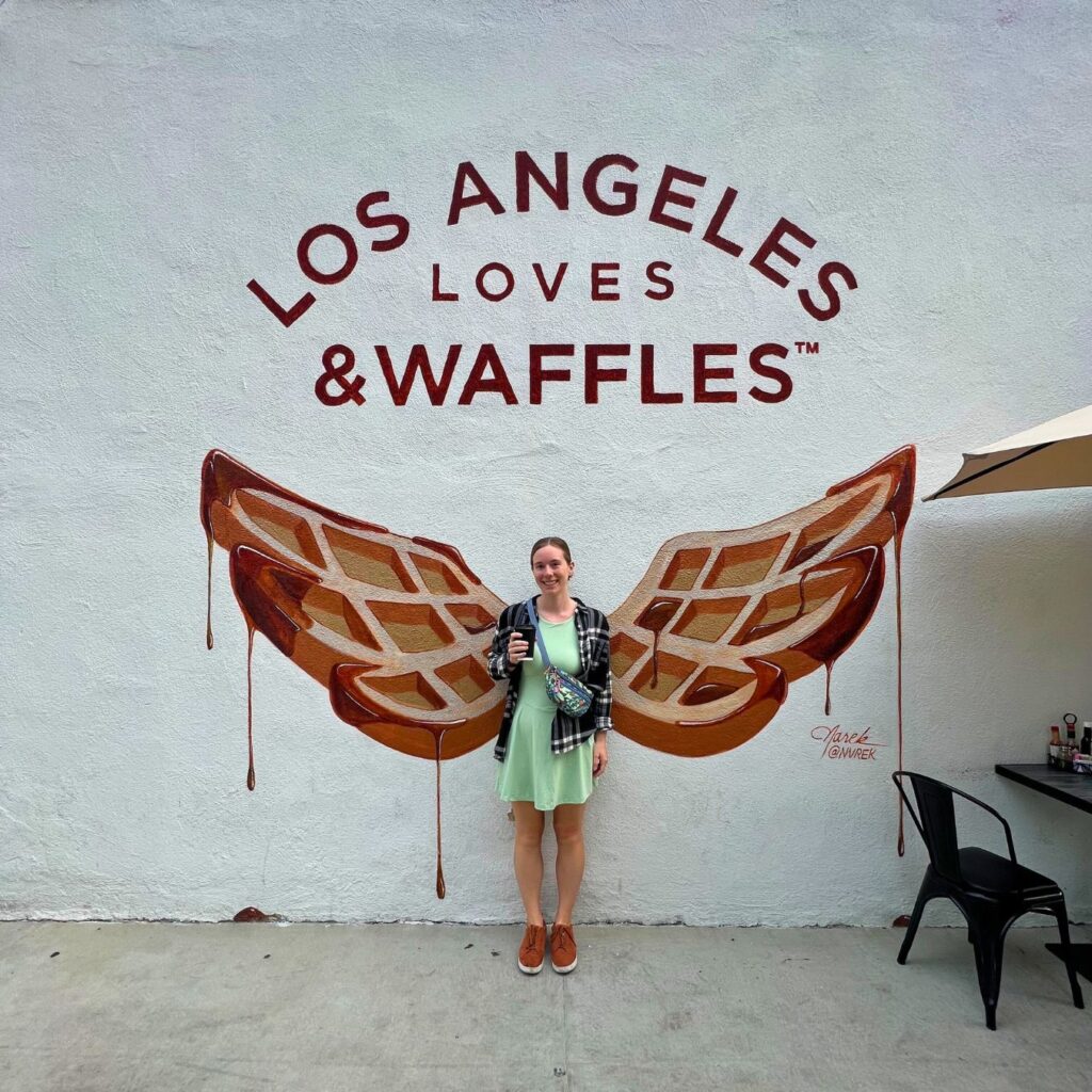 & Waffles Mural in Los Angeles LA