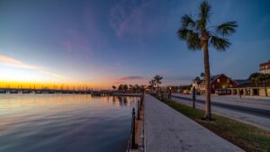 Sunset on the coast - Best Hotels in St Augustine Florida