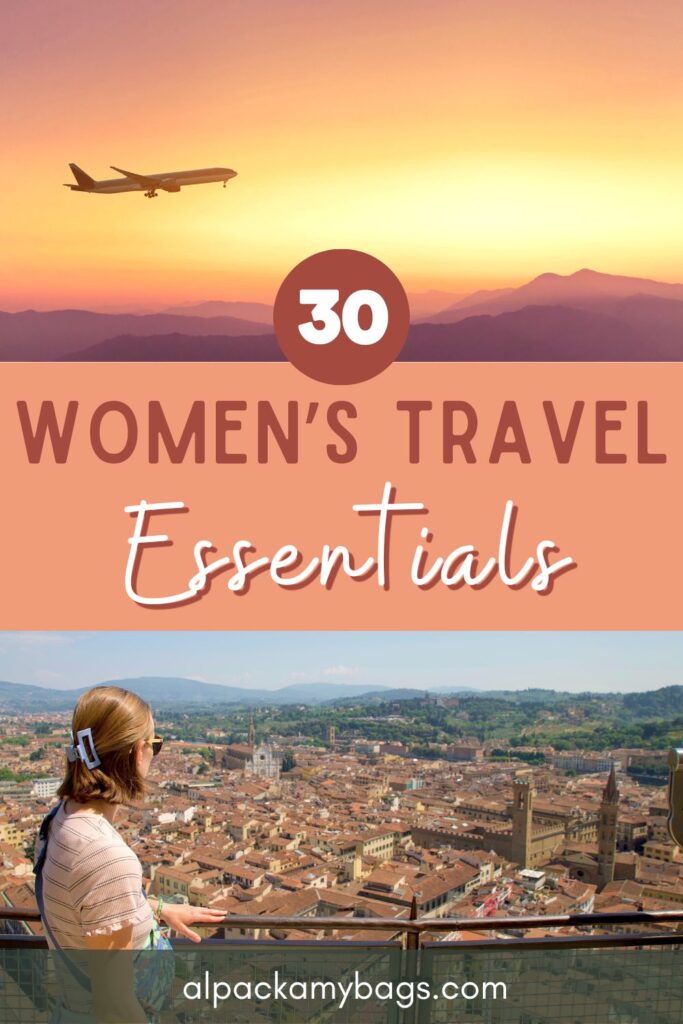 Women's Travel Essentials Pinterest Cover